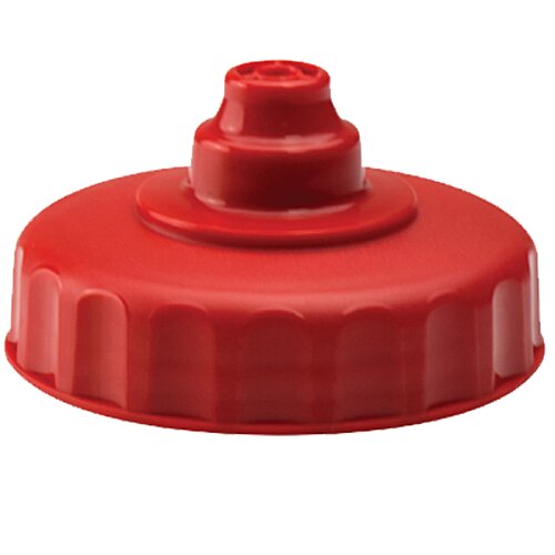 Additional Image 14 - a red plastic cap with a round top