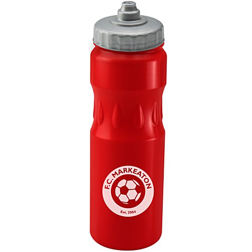 Additional Image 21 - a red water bottle with a grey cap