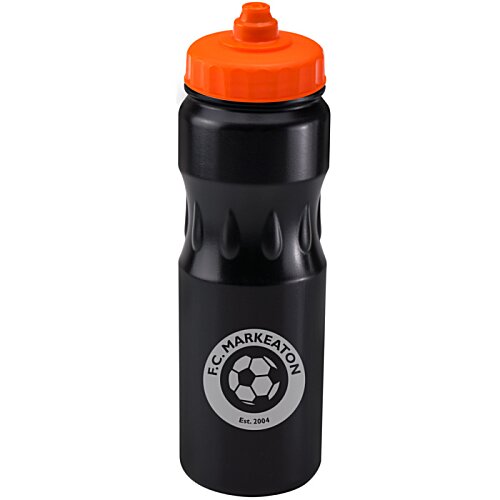 Additional Image 24 - a black and orange water bottle