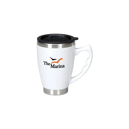 Additional Image 1 - a white and black coffee mug