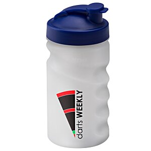 Additional Image 4 - a white plastic water bottle with a blue lid