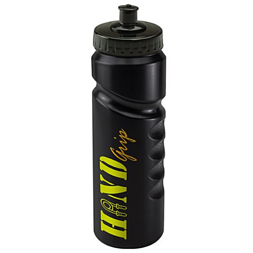 Additional Image 8 - a black water bottle with yellow text