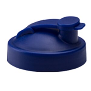 Additional Image 3 - a blue plastic lid with a lid open