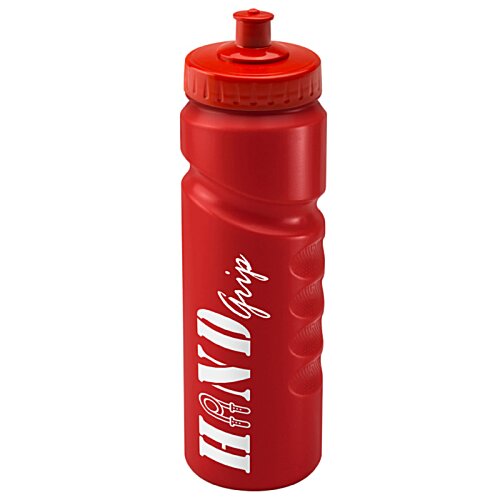 Additional Image 4 - a red water bottle with a red lid