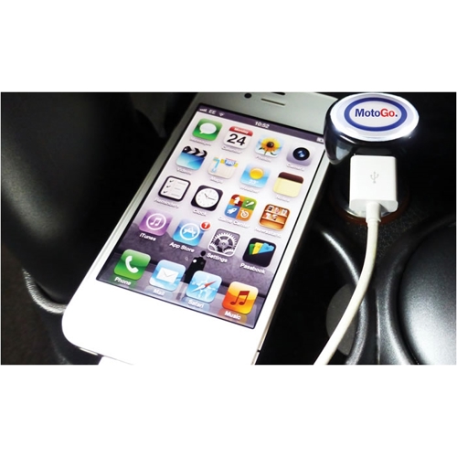 Additional Image 2 - a white cell phone with a white cord