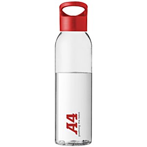 Additional Image 1 - a clear bottle with a red cap
