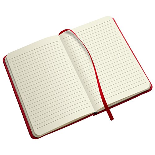 Additional Image 1 - a white notebook with red band