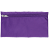 a purple bag with zipper