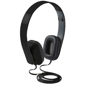 Additional Image 1 - a black headphones with a cord