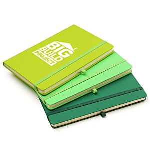 Additional Image 9 - a stack of green and yellow notebooks