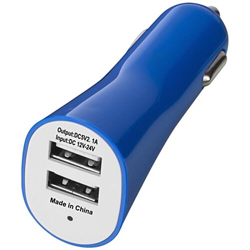 Additional Image 2 - a blue and white usb charger