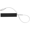 a black rectangular object with a white cord