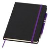 View Image 3 of 7 of DISC Noir Notebook with Linear Pen - Large