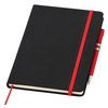 View Image 4 of 7 of Noir Notebook with Linear Pen - A5