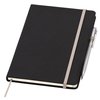 View Image 5 of 7 of Noir Notebook with Linear Pen - A5