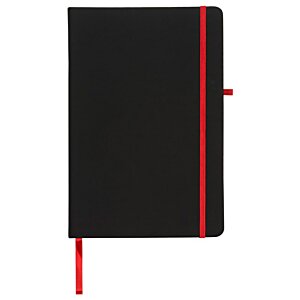 Additional Image 3 - a black notebook with red stripe