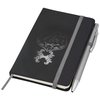 View Image 4 of 7 of Noir A6 Notebook with Reno Pen - Varnish Print