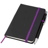 View Image 3 of 4 of Noir A5 Notebook with Reno Pen - Debossed