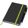 View Image 4 of 4 of Noir A5 Notebook with Reno Pen - Debossed