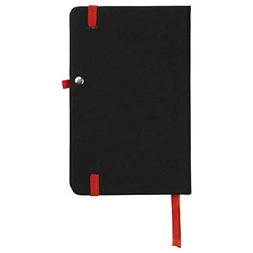 Additional Image 2 - a black notebook with red tape