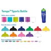 View Image 2 of 2 of Tempo Sports Bottle - Domed Lid with Shaker Ball