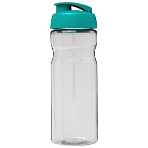 Additional Image 1 - a clear plastic water bottle with a green lid