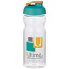 Additional Image 6 - a clear plastic water bottle with a green lid