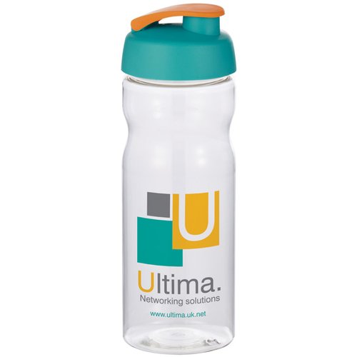 Additional Image 6 - a clear plastic water bottle with a green lid