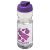 View Image 6 of 7 of Base Sports Bottle - Flip Lid - Clear - Printed