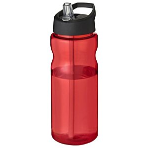 Additional Image 4 - a red water bottle with a black lid