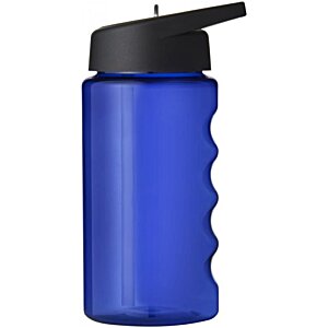 Additional Image 1 - a blue water bottle with a black lid