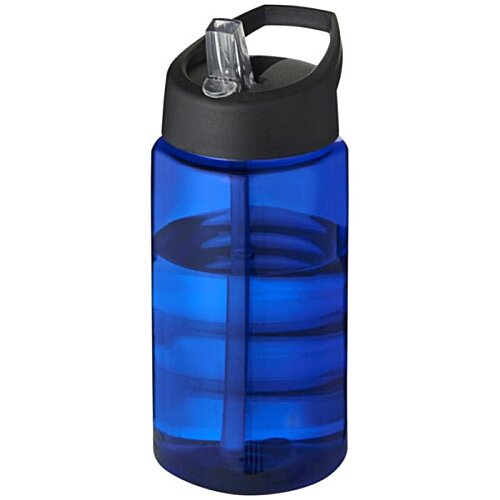 Additional Image 3 - a blue water bottle with a black lid