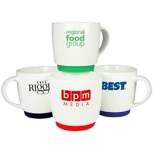 Additional Image 1 - a group of white mugs with different colors