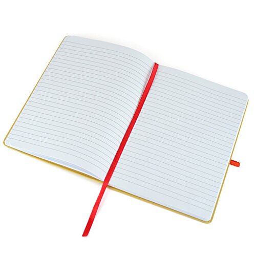 Additional Image 1 - a white notebook with a red band