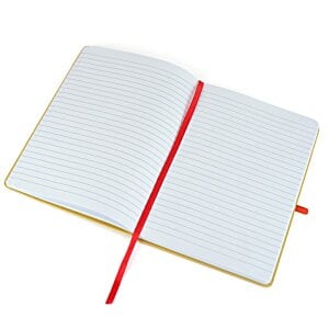Additional Image 1 - a white notebook with a red band