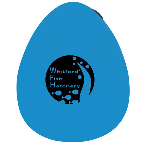 Additional Image 1 - a blue egg with a black circle
