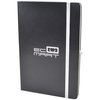 View Image 3 of 4 of DISC Shine A5 Notebook - Black