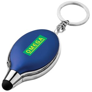 Additional Image 1 - a blue key chain with a green logo