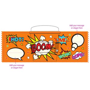 Additional Image 4 - a rectangular orange box with cartoon characters on it