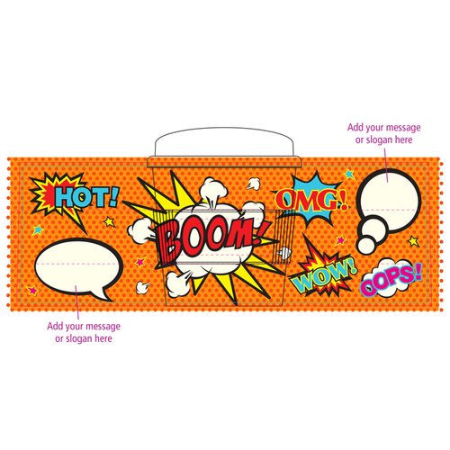 Additional Image 4 - a rectangular orange box with cartoon characters on it