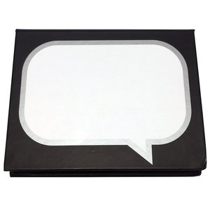 Additional Image 1 - a black square with a white speech bubble