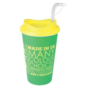 Additional Image 13 - a green and yellow cup with a straw