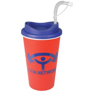 Additional Image 14 - a red and blue cup with a straw