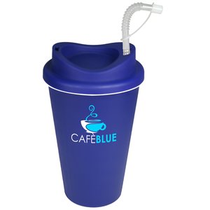 Additional Image 4 - a blue cup with a straw