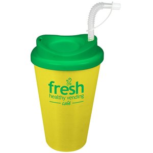 Additional Image 12 - a yellow and green cup with a straw
