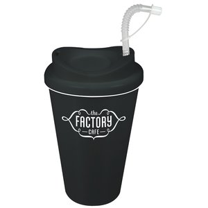 Additional Image 3 - a black cup with a straw