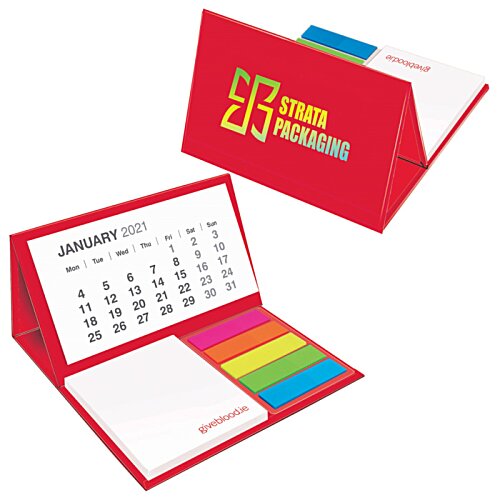 Additional Image 1 - a red and white calendar