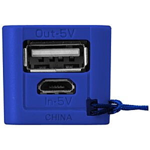 Additional Image 3 - a blue square device with a black cord