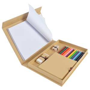 Additional Image 1 - a pencil case with a book and pencils