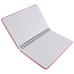 Additional Image 2 - a white notebook with a red cover